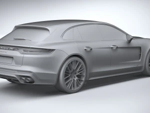 Porsche Panamera 4 E-hybrid Sport Turismo 2021 3D Model