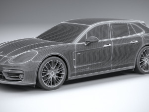 Porsche Panamera 4 E-hybrid Sport Turismo 2021 Modelo 3D