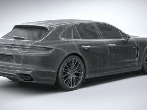Porsche Panamera 4 E-hybrid Sport Turismo 2021 3D Model