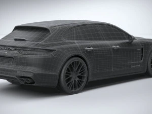 Porsche Panamera 4 E-hybrid Sport Turismo 2021 3D Model