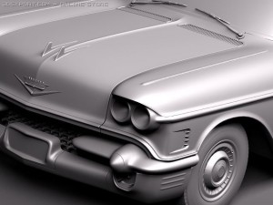 Cadillac Deville Convertible 1958 Modello 3D
