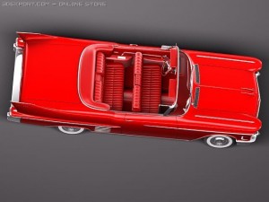 Cadillac Deville Convertible 1958 Modello 3D
