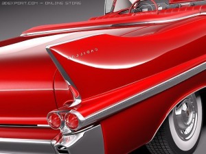 Cadillac Deville Convertible 1958 Modello 3D