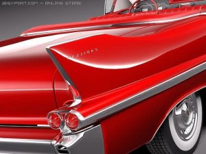 Cadillac Deville Convertible 1958 3D Model
