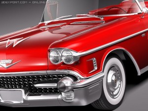 Cadillac Deville Convertible 1958 Modello 3D