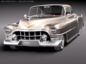Cadillac Deville Coupe 1953 3D Model
