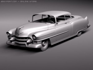 Cadillac Deville Coupe 1953 3D Model