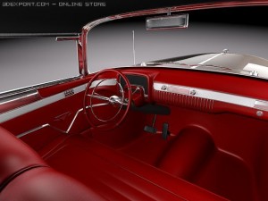 Cadillac Deville Coupe 1953 3D Model