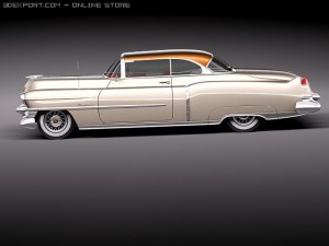 Cadillac Deville Coupe 1953 3D Model