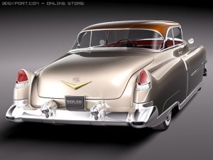 Cadillac Deville Coupe 1953 3D Model