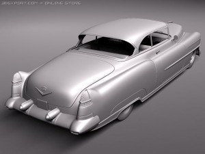 Cadillac Deville Coupe 1953 3D Model