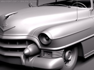 Cadillac Deville Coupe 1953 3D Model