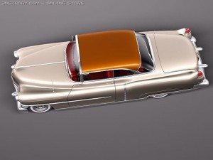 Cadillac Deville Coupe 1953 3D Model