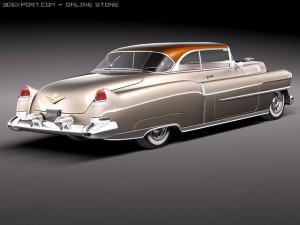 Cadillac Deville Coupe 1953 3D Model