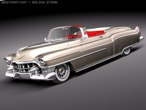 Cadillac Eldorado Deville Convertible 1953 3D मॉडल