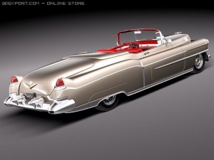 Cadillac Eldorado Deville Convertible 1953 3D 모델