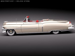 Cadillac Eldorado Deville Convertible 1953 3D 모델
