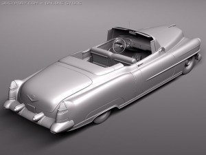 Cadillac Eldorado Deville Convertible 1953 3D 모델