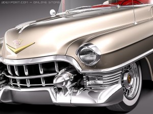 Cadillac Eldorado Deville Convertible 1953 3D 모델