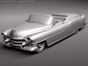 Cadillac Eldorado Deville Convertible 1953 3D 모델
