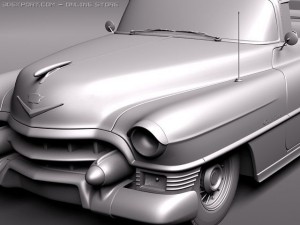 Cadillac Eldorado Deville Convertible 1953 3D 모델