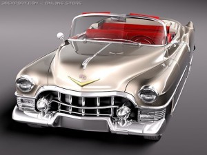 Cadillac Eldorado Deville Convertible 1953 3D 모델
