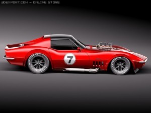 Chevrolet Corvette C3 1969 pro touring 3Dモデル