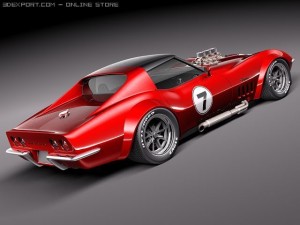 Chevrolet Corvette C3 1969 pro touring 3Dモデル