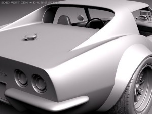 Chevrolet Corvette C3 1969 pro touring 3Dモデル