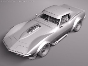 Chevrolet Corvette C3 1969 pro touring 3Dモデル