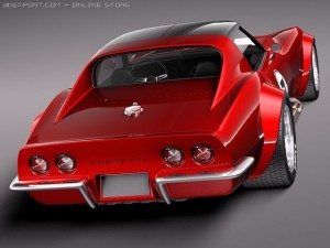 Chevrolet Corvette C3 1969 pro touring 3Dモデル