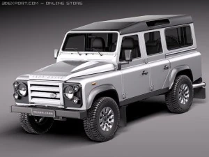 Land Rover Defender 2011 x-tech długi Model 3D