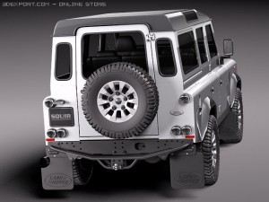 Land Rover Defender 2011 x-tech Long 3D Модель