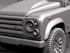 Land Rover Defender 2011 x-tech Long 3D Модель