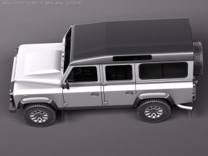 Land Rover Defender 2011 x-tech Long 3D Модель