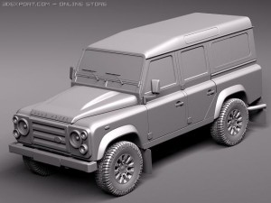 Land Rover Defender 2011 x-tech Long 3D Модель