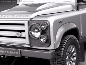 Land Rover Defender 2011 x-tech Long 3D Модель