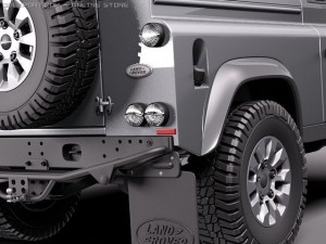 Land Rover Defender 2011 x-tech Long 3D Модель