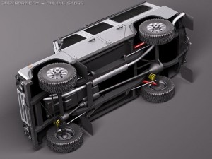 Land Rover Defender 2011 x-tech Long 3D Модель