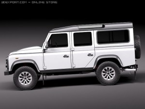 Land Rover Defender 2011 x-tech Long 3D Модель