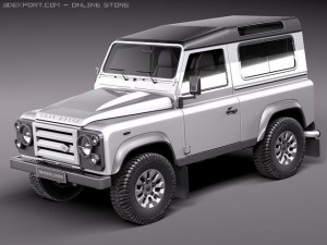 Land Rover Defender 2011 x-tech short 3D Model