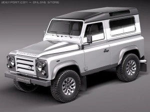 Kr&oacute;tkie spodenki Land Rover Defender 2011 x-tech Model 3D