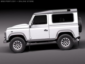 Land Rover Defender 2011 x-tech short Model 3D