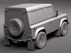 Land Rover Defender 2011 x-tech short Model 3D