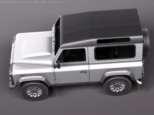 Land Rover Defender 2011 x-tech short 3D Model