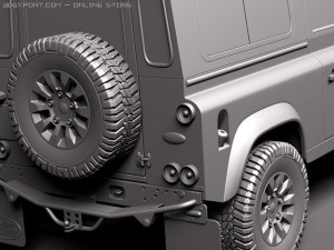 Land Rover Defender 2011 x-tech short Model 3D