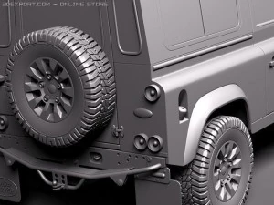 Land Rover Defender 2011 x-tech short 3D Model