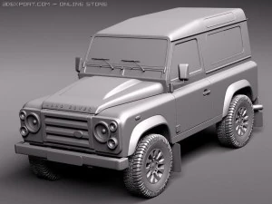 Land Rover Defender 2011 x-tech short 3D Model