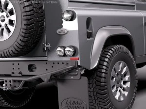 Land Rover Defender 2011 x-tech short 3D Model