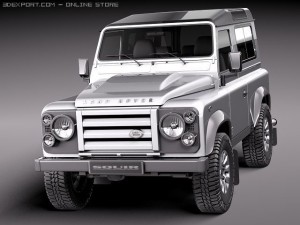 Land Rover Defender 2011 x-tech short Model 3D